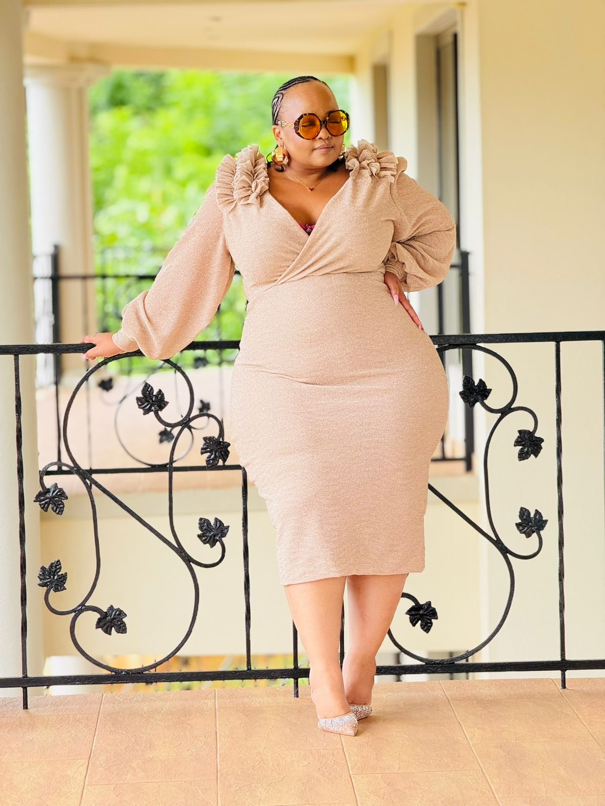 GOLD LUREX FABRIC DRESS - PHATGULZ 6735 - Image 6