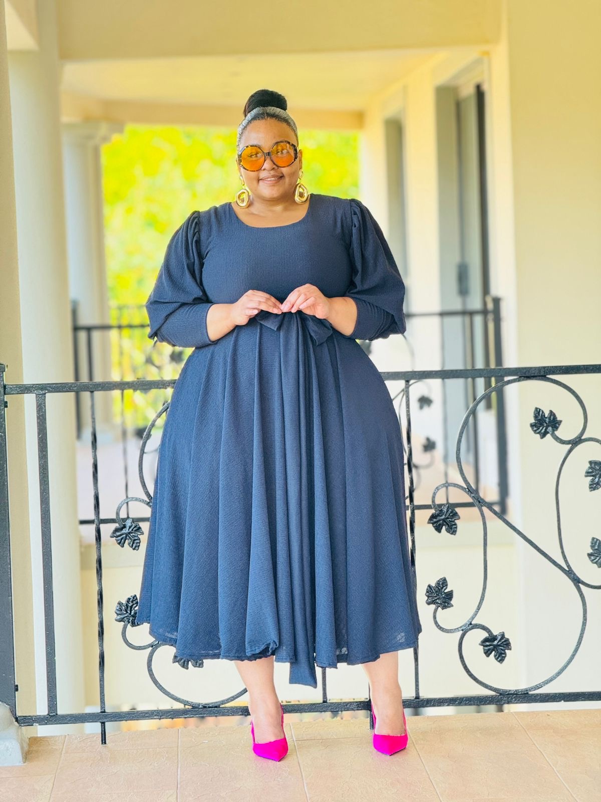 POLY CRINKLE FABRIC DRESS - PHATGULZ 6791 - Image 4