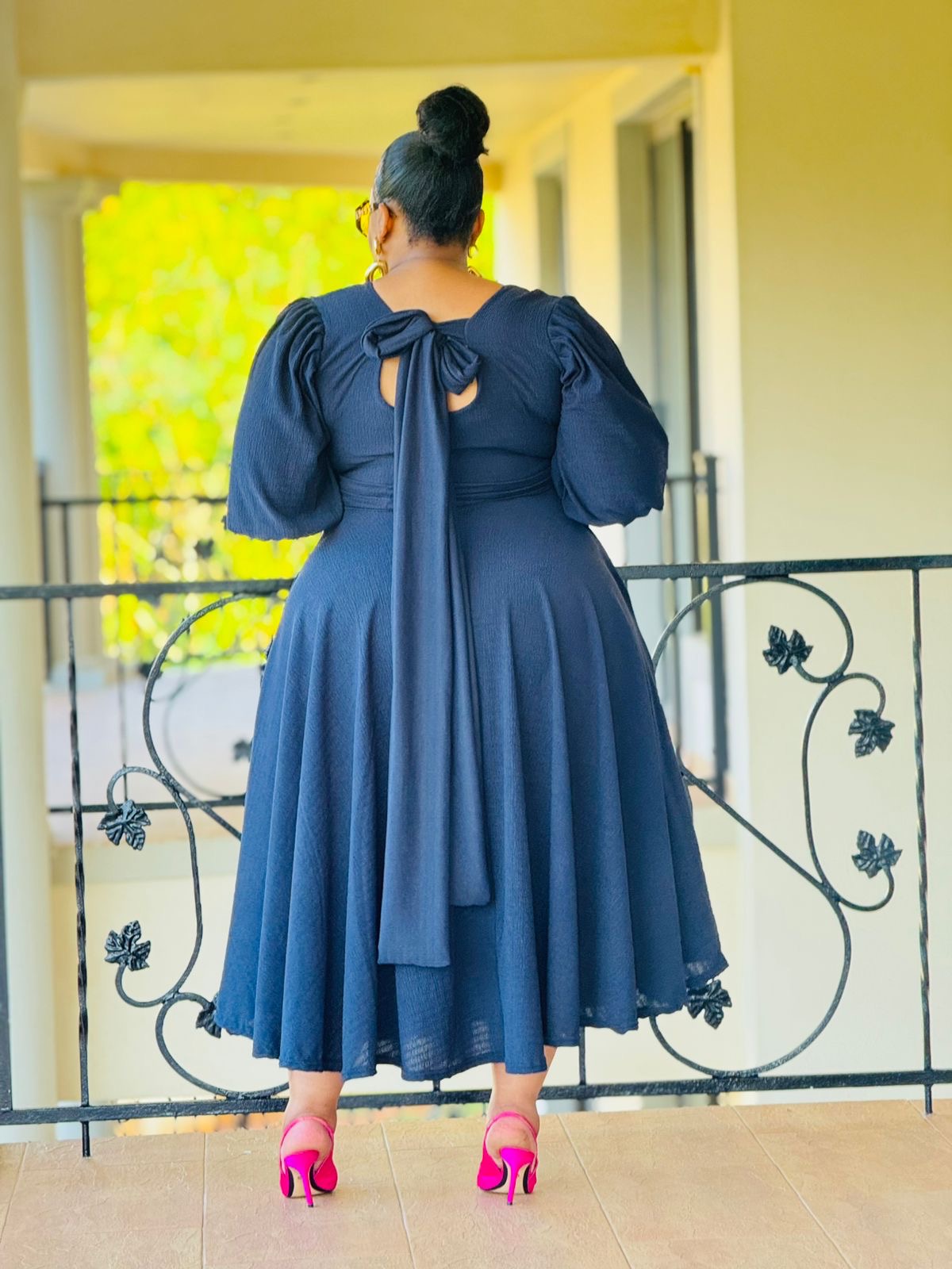 POLY CRINKLE FABRIC DRESS - PHATGULZ 6791 - Image 7