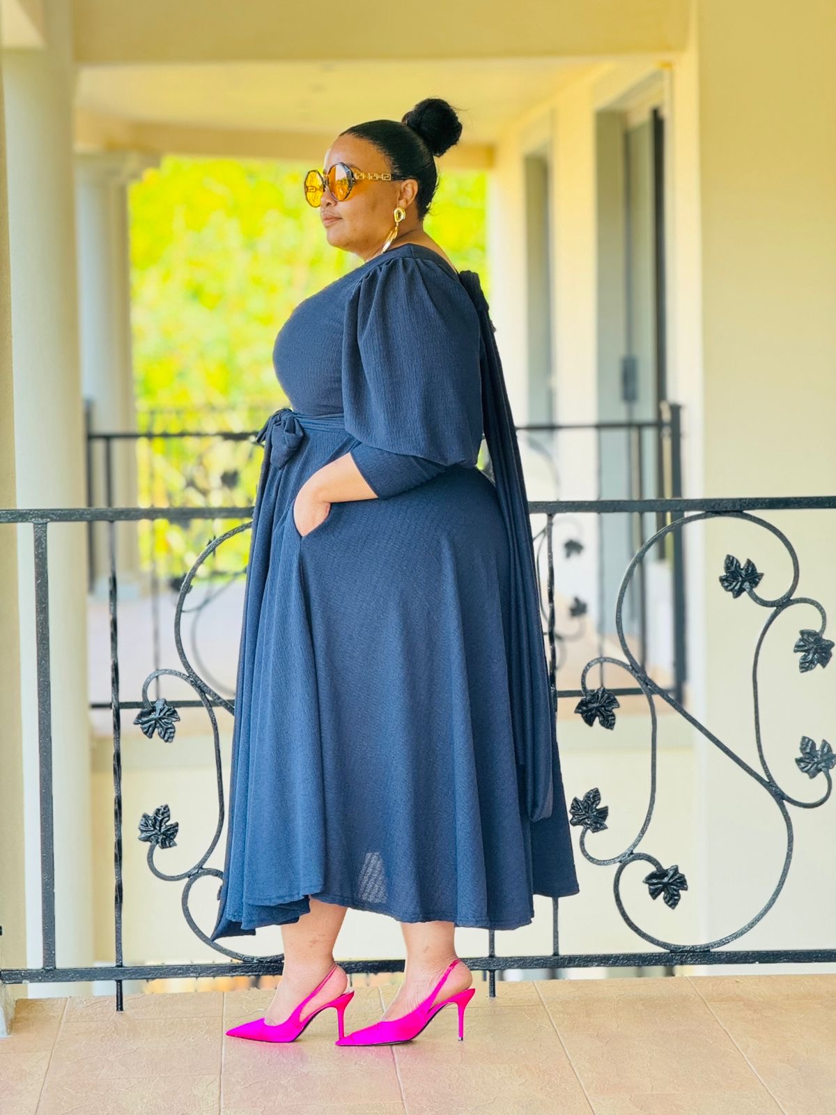 POLY CRINKLE FABRIC DRESS - PHATGULZ 6791 - Image 6