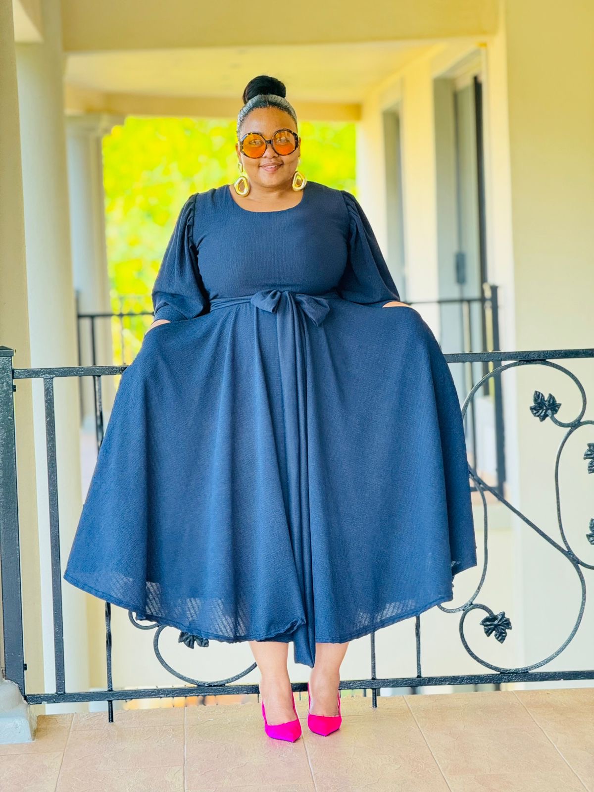 POLY CRINKLE FABRIC DRESS - PHATGULZ 6791 - Image 3