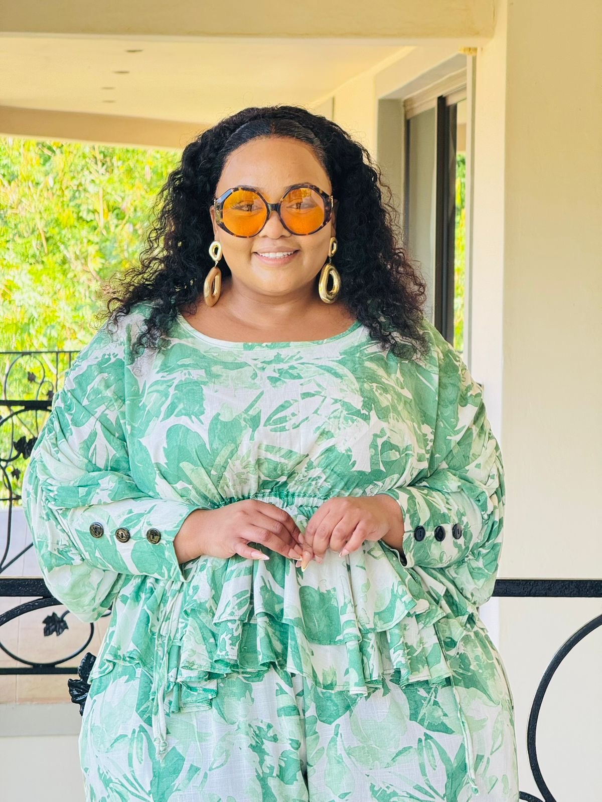 CEY SLUB FABRIC PALAZZO SUIT - PHATGULZ 6857 - Image 2