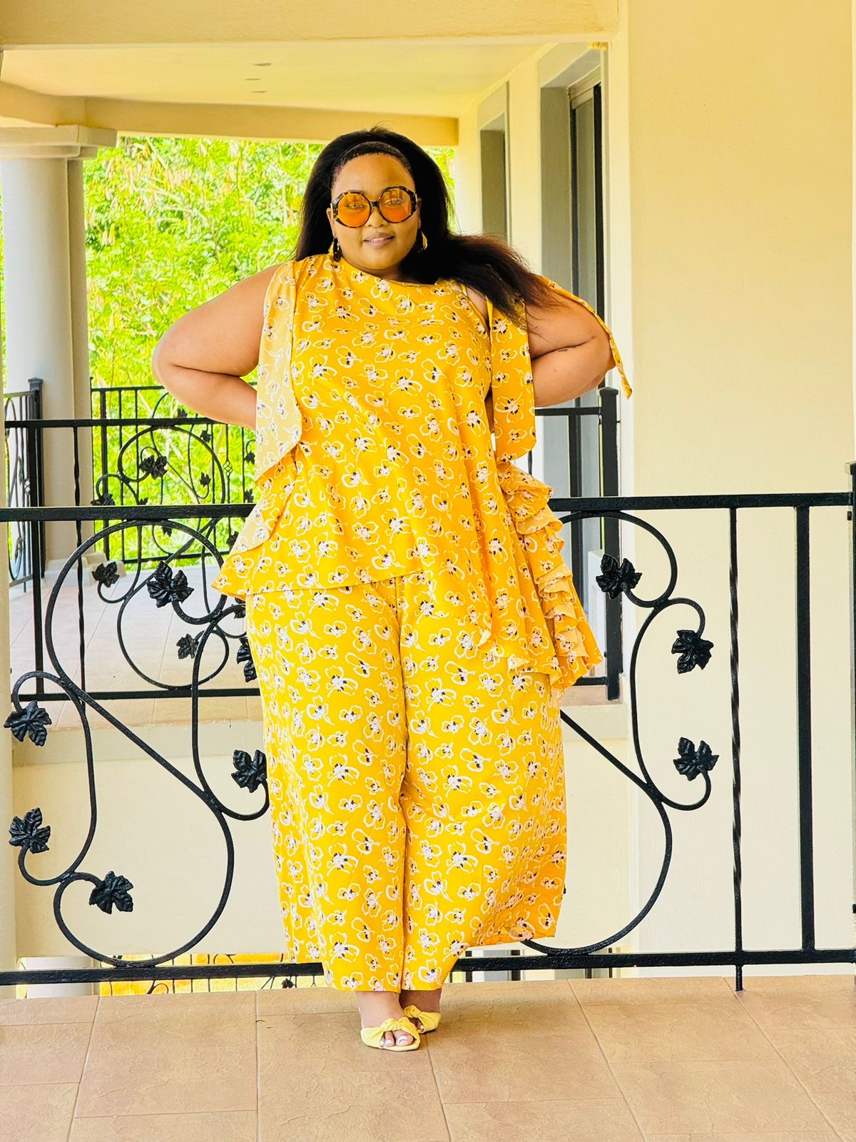 PRINTED SUPERSOFT FABRIC PALAZZO SUIT - PHATGULZ 6870 - Image 3