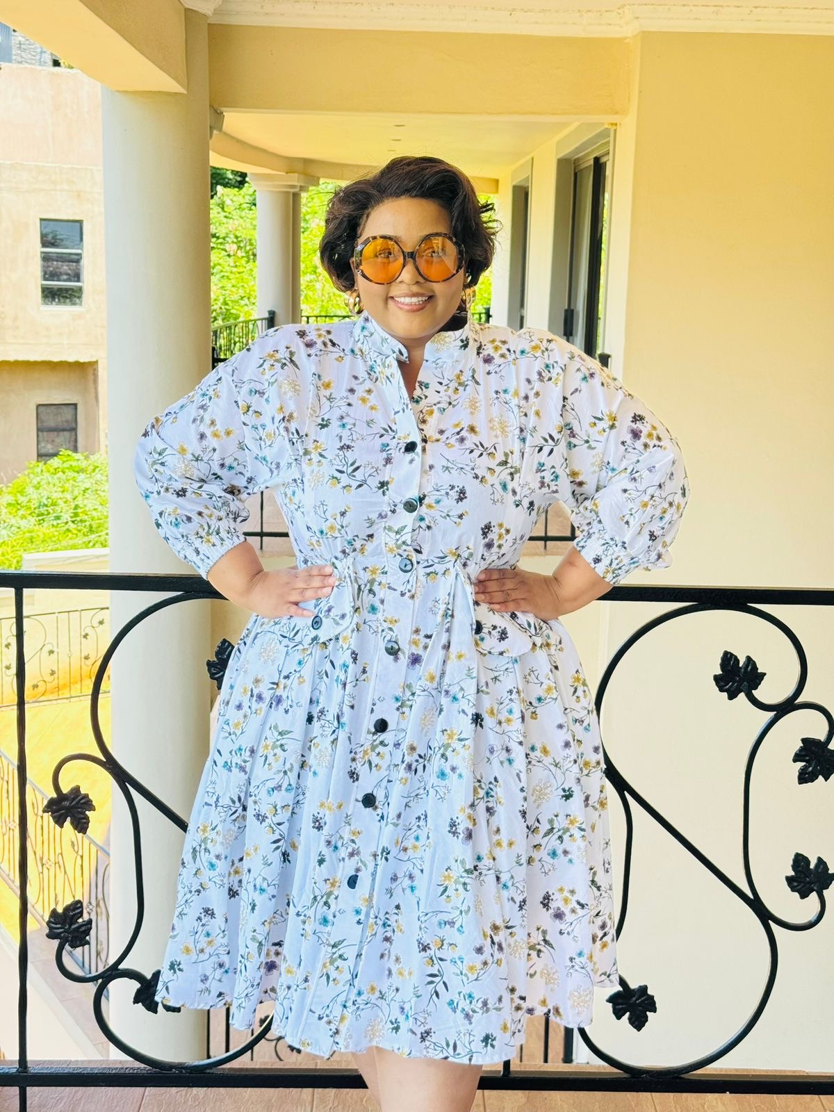 PRINTED POPLIN DRESS - PHATGULZ 6905 - Image 4