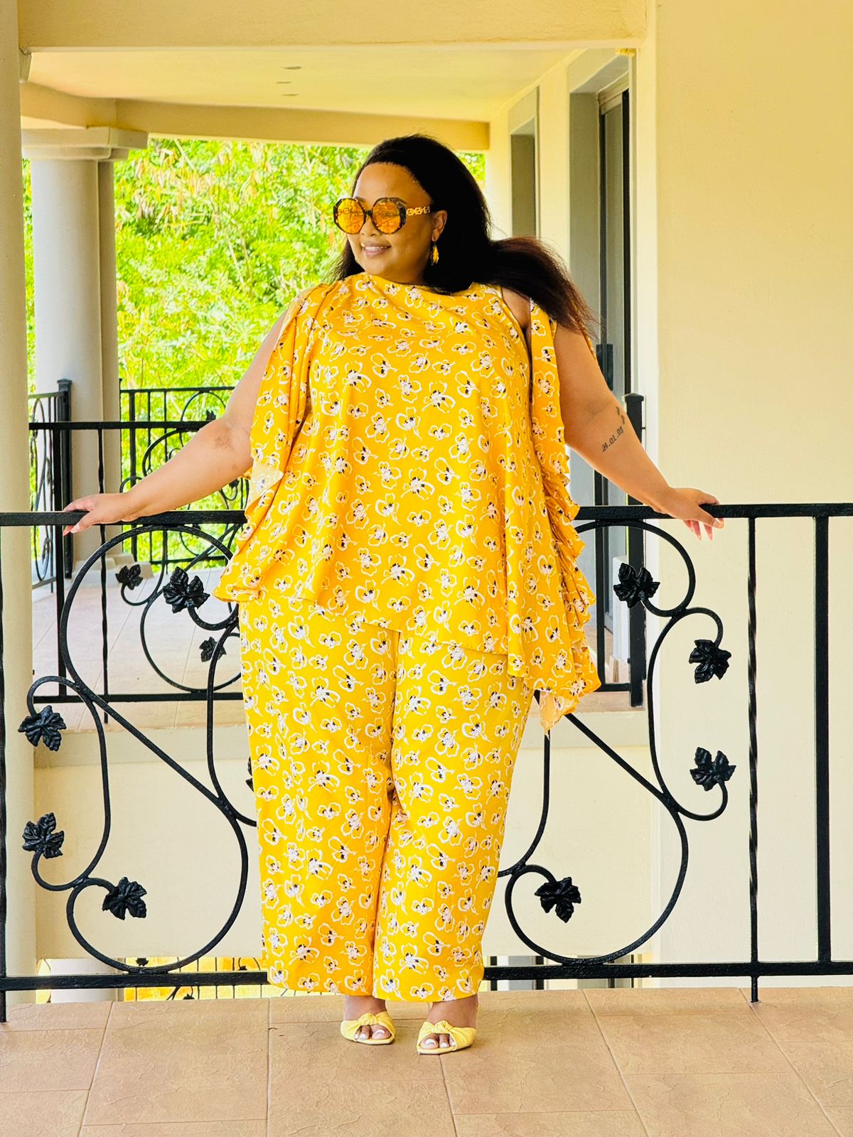 PRINTED SUPERSOFT FABRIC PALAZZO SUIT - PHATGULZ 6870 - Image 2