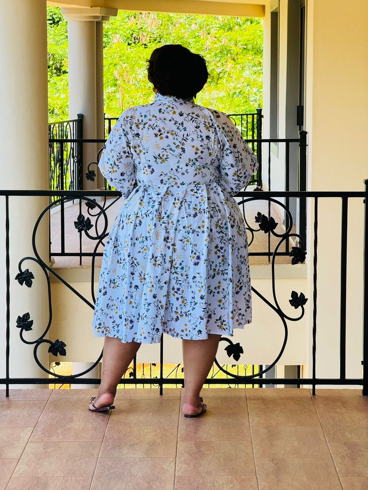 PRINTED POPLIN DRESS - PHATGULZ 6905 - Image 6