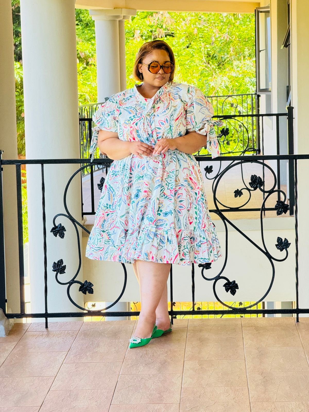 PRINTED POPLIN DRESS - PHATGULZ 6916 - Image 7