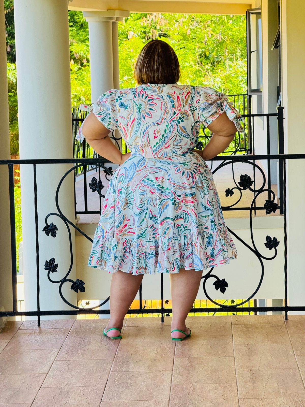 PRINTED POPLIN DRESS - PHATGULZ 6916 - Image 5