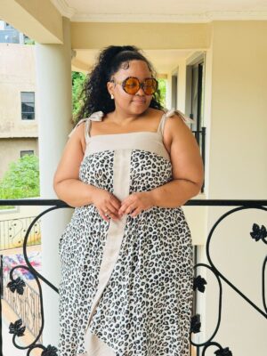 PRINTED RAYON + CEY DRESS – PHATGULZ 6948