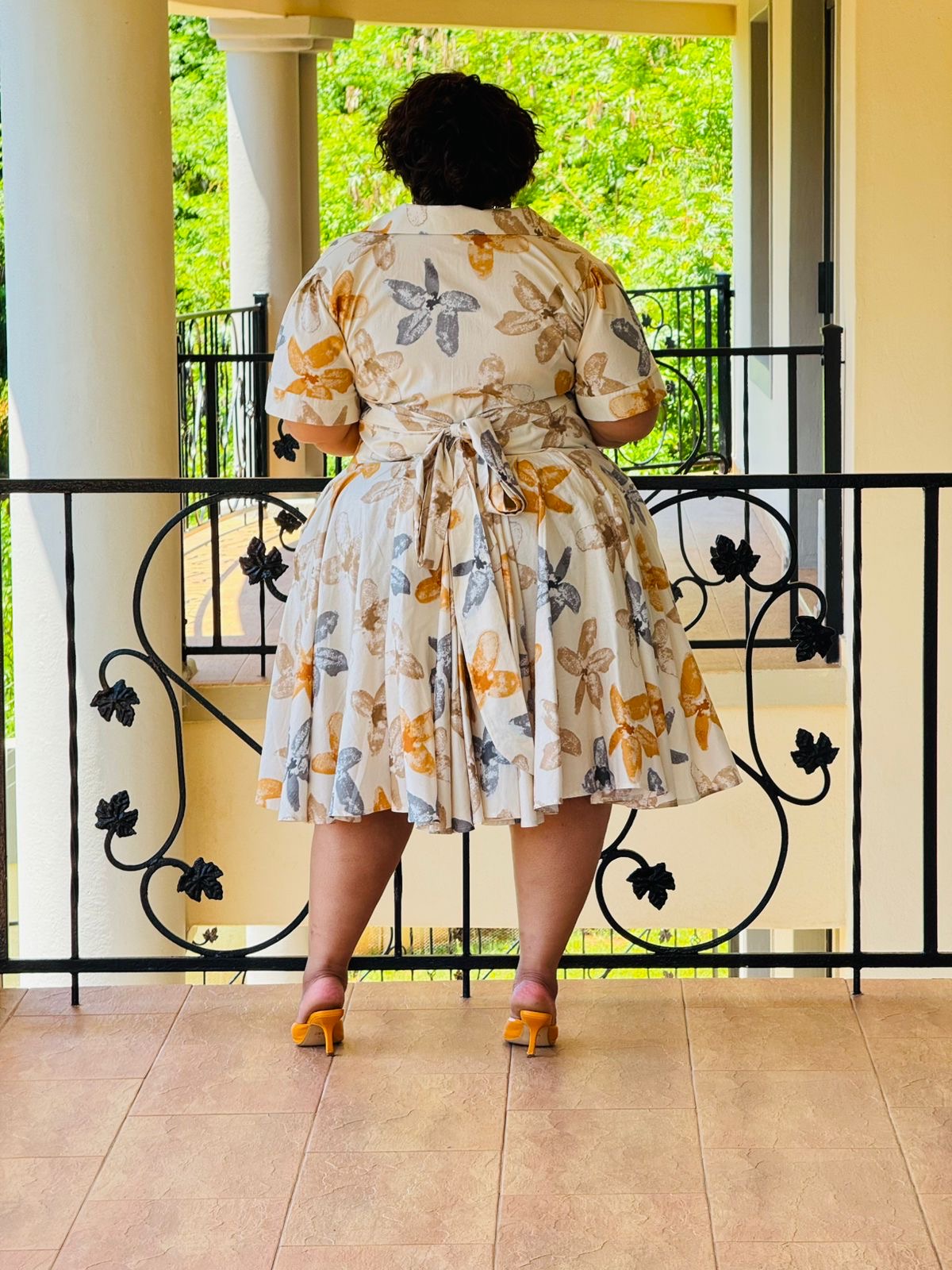 PRINTED POPLIN DRESS - PHATGULZ 6929 - Image 5