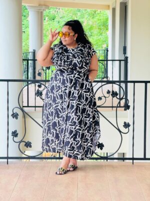 PRINTED RIB DRESS – PHATGULZ 6956