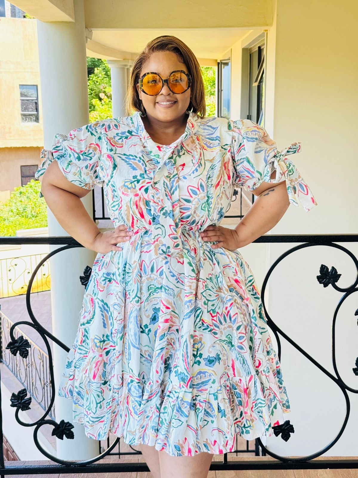 PRINTED POPLIN DRESS - PHATGULZ 6916 - Image 9