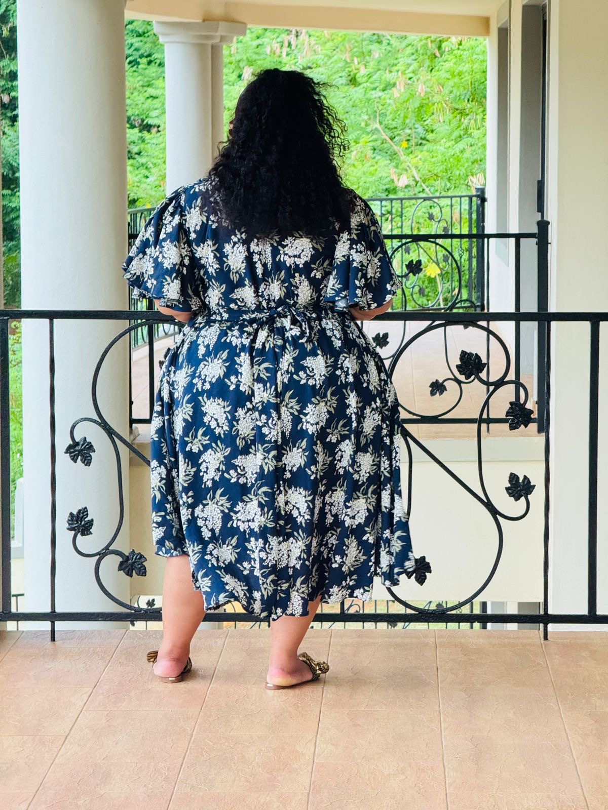 PRINTED CREPE DRESS - PHATGULZ 6947 - Image 4