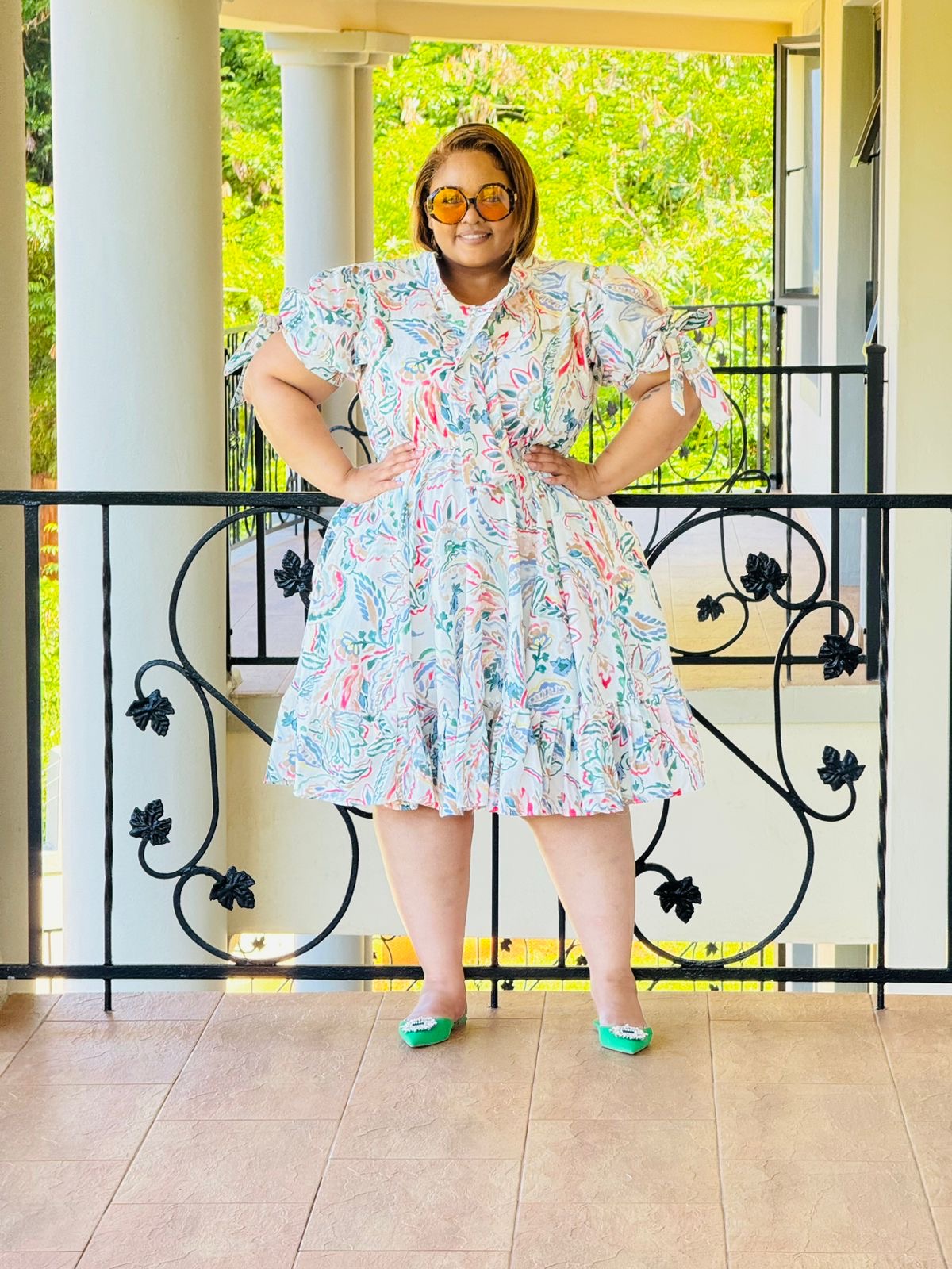 PRINTED POPLIN DRESS - PHATGULZ 6916 - Image 3