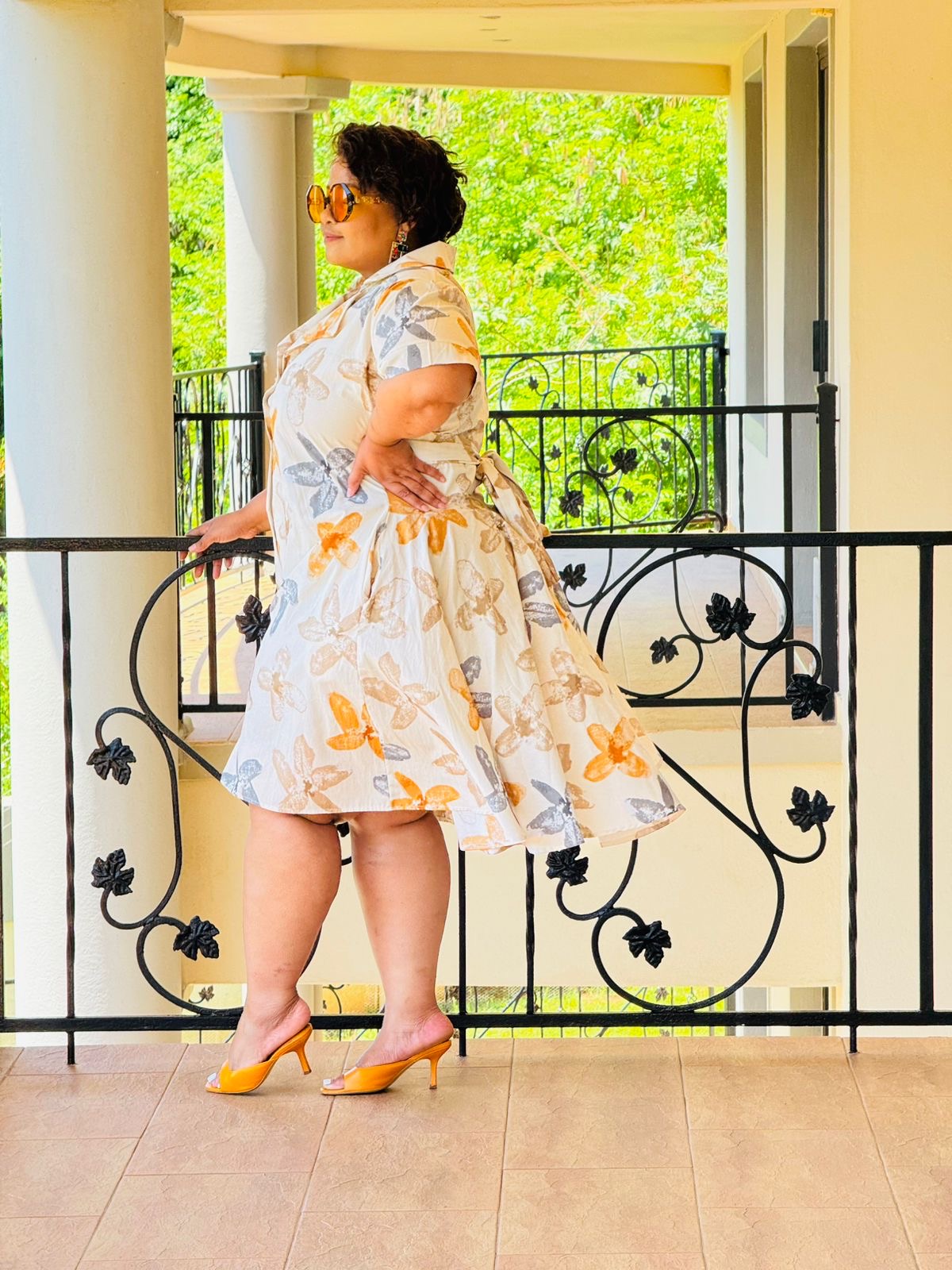 PRINTED POPLIN DRESS - PHATGULZ 6929 - Image 7