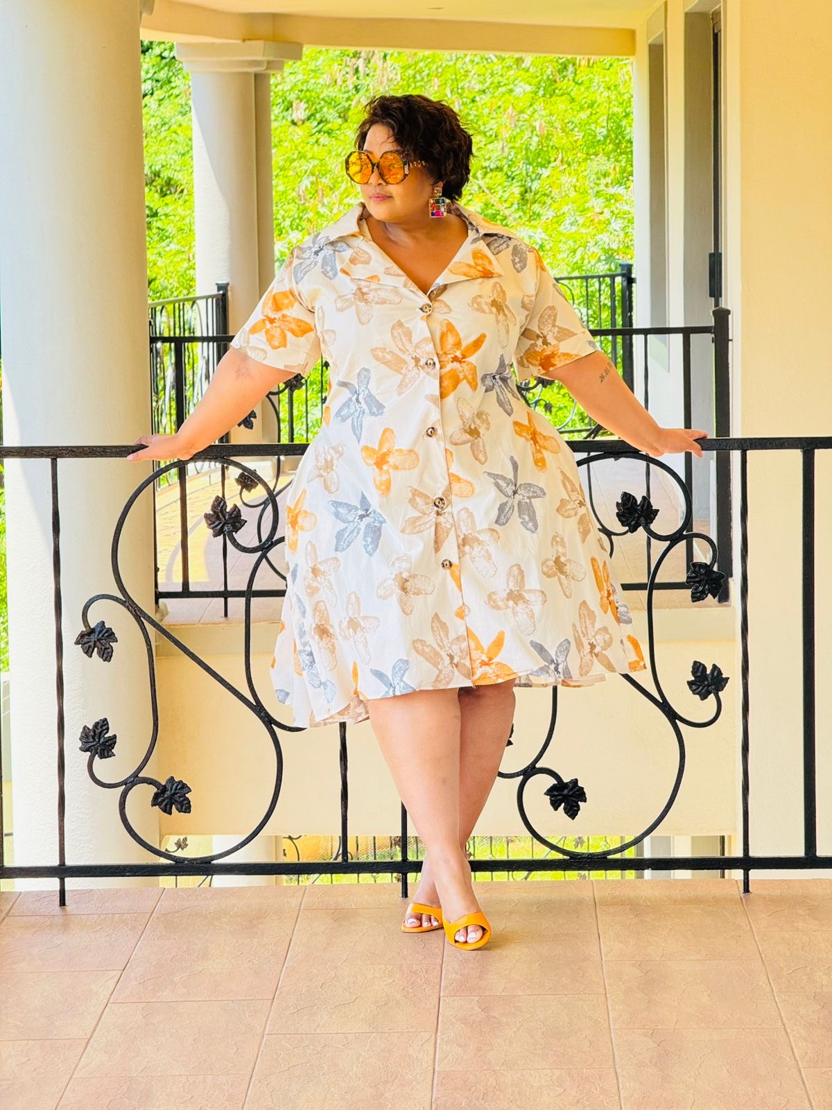 PRINTED POPLIN DRESS - PHATGULZ 6929 - Image 2