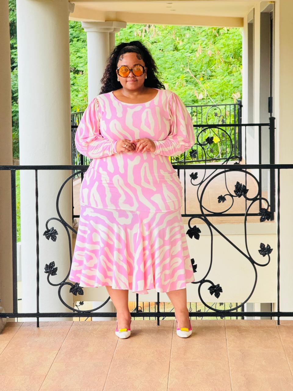 PRINTED ABSTACT DRESS - PHATGULZ 6945 - Image 2