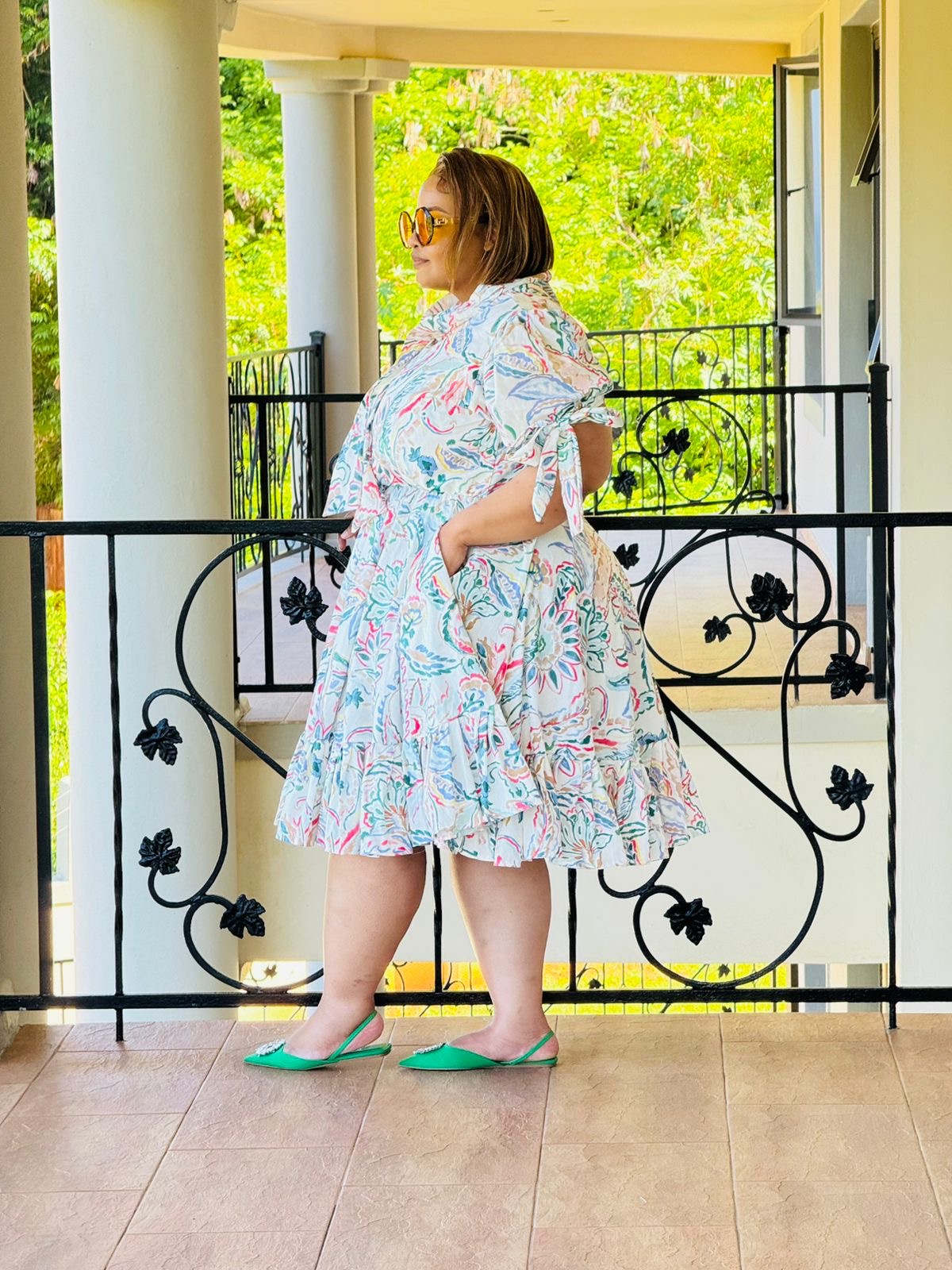 PRINTED POPLIN DRESS - PHATGULZ 6916 - Image 6