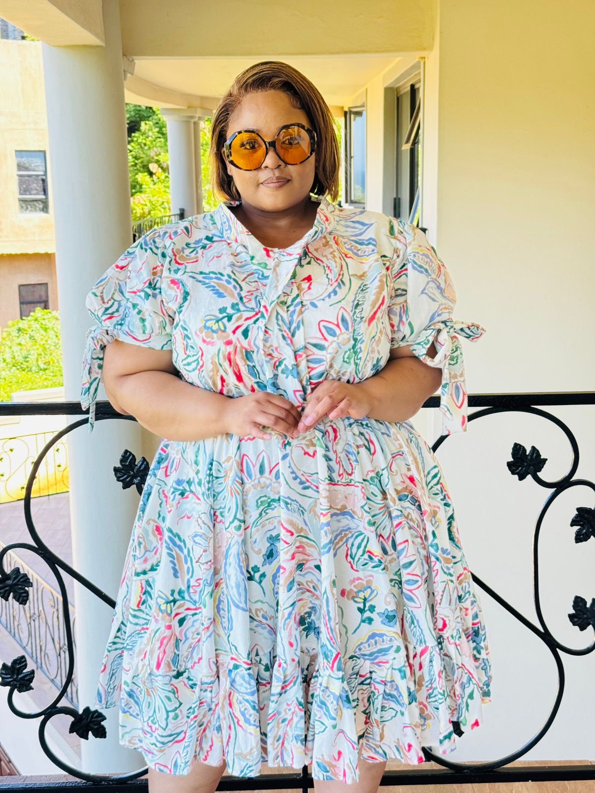 PRINTED POPLIN DRESS - PHATGULZ 6916 - Image 4