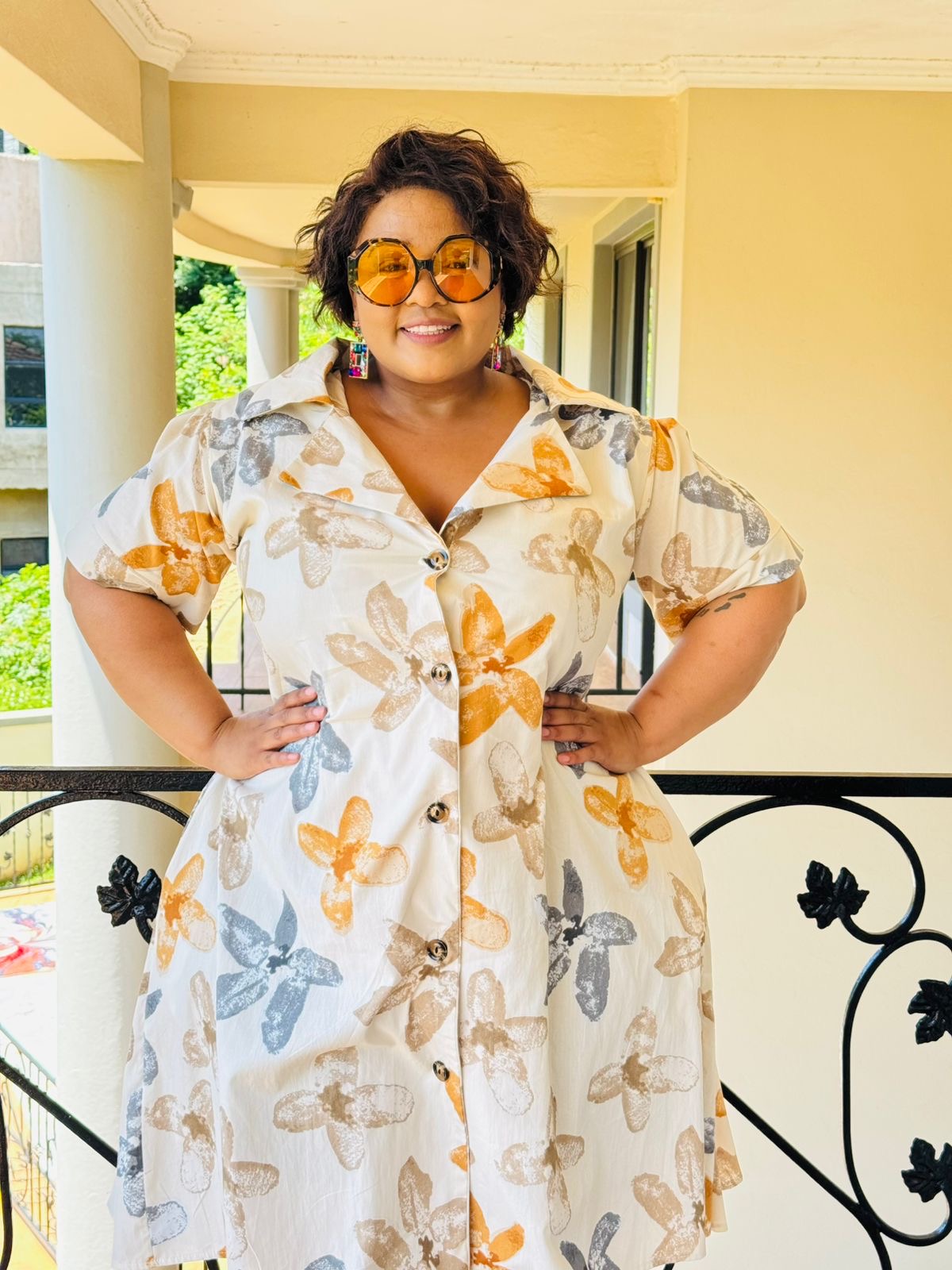 PRINTED POPLIN DRESS - PHATGULZ 6929 - Image 8