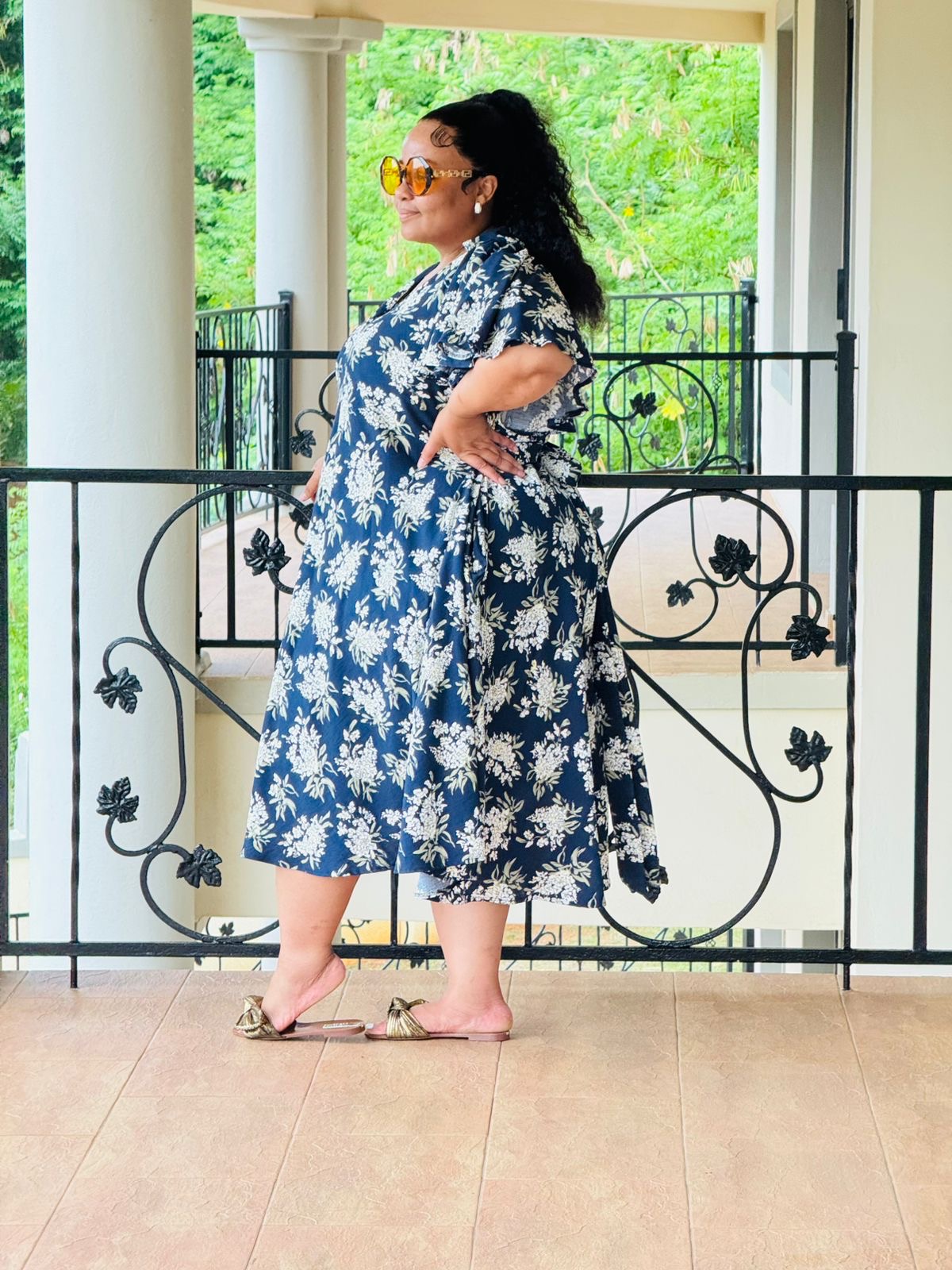 PRINTED CREPE DRESS - PHATGULZ 6947 - Image 5