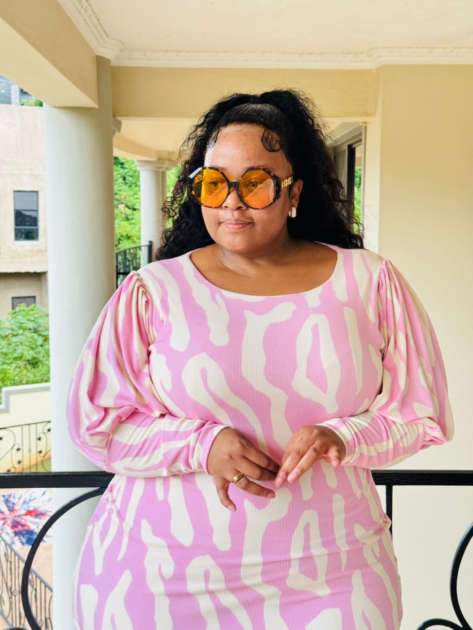 PRINTED ABSTACT DRESS - PHATGULZ 6945 - Image 8