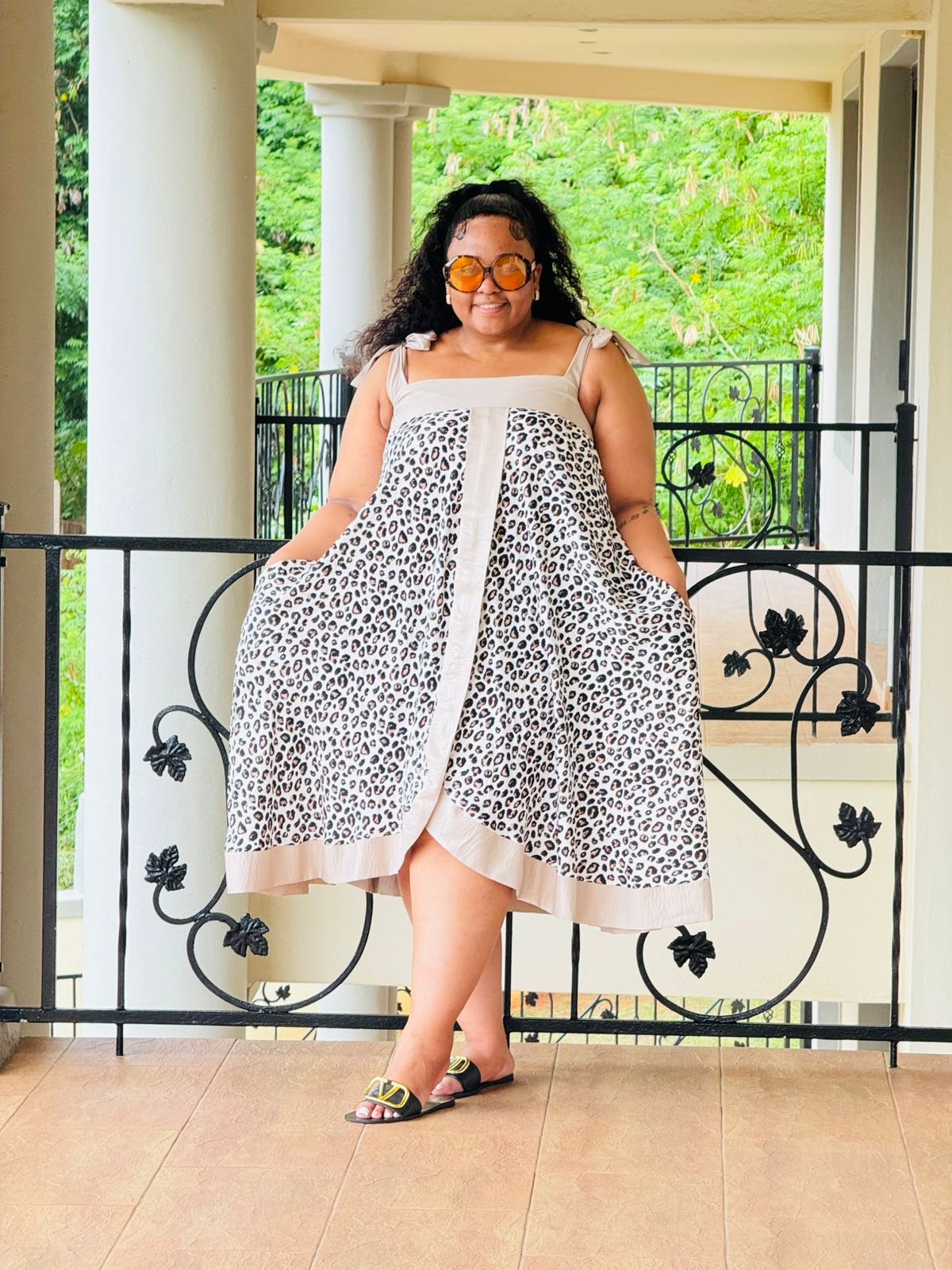 PRINTED RAYON + CEY DRESS - PHATGULZ 6948 - Image 8