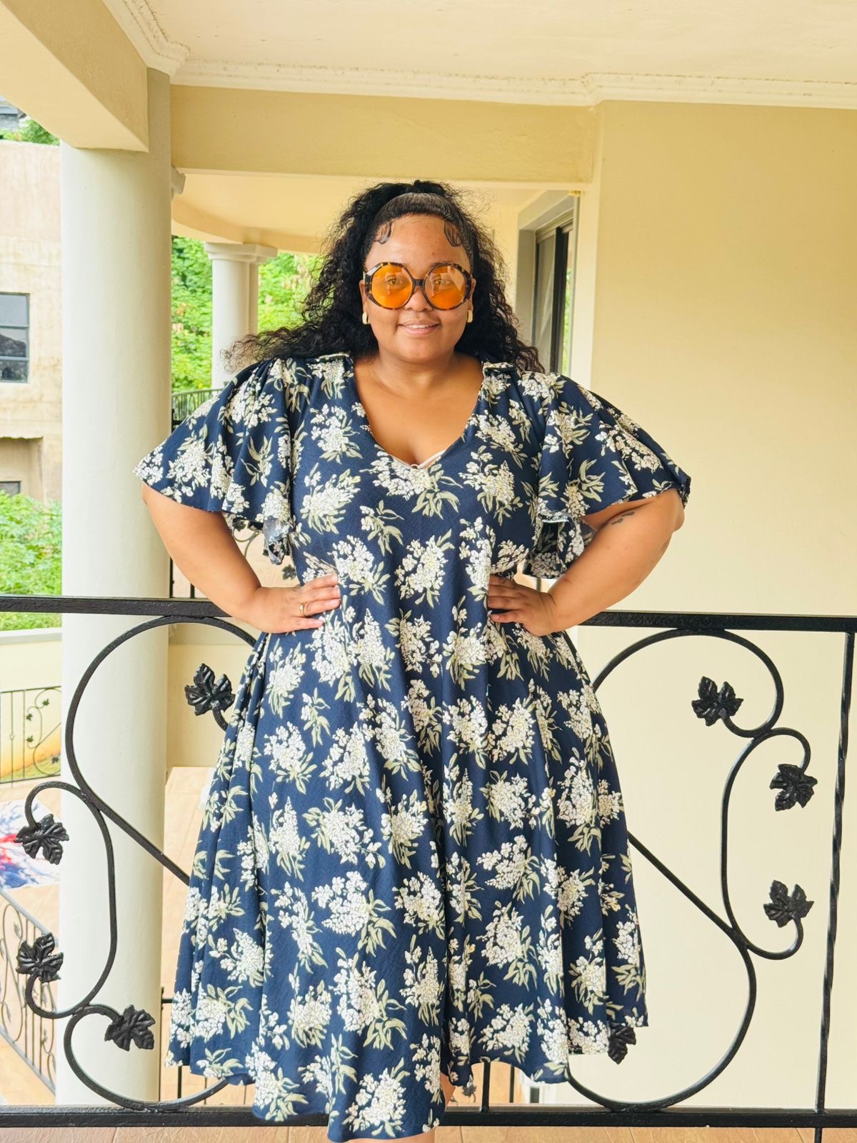 PRINTED CREPE DRESS - PHATGULZ 6947 - Image 3