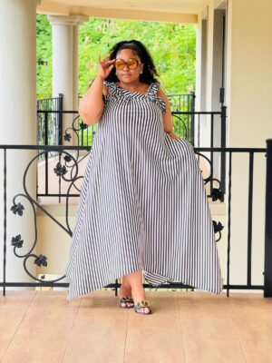 STRIPE TWILL DRESS – PHATGULZ 6949