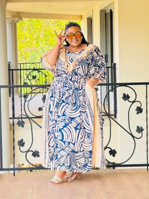 PRINTED RAYON DRESS PHATGALZ 7025