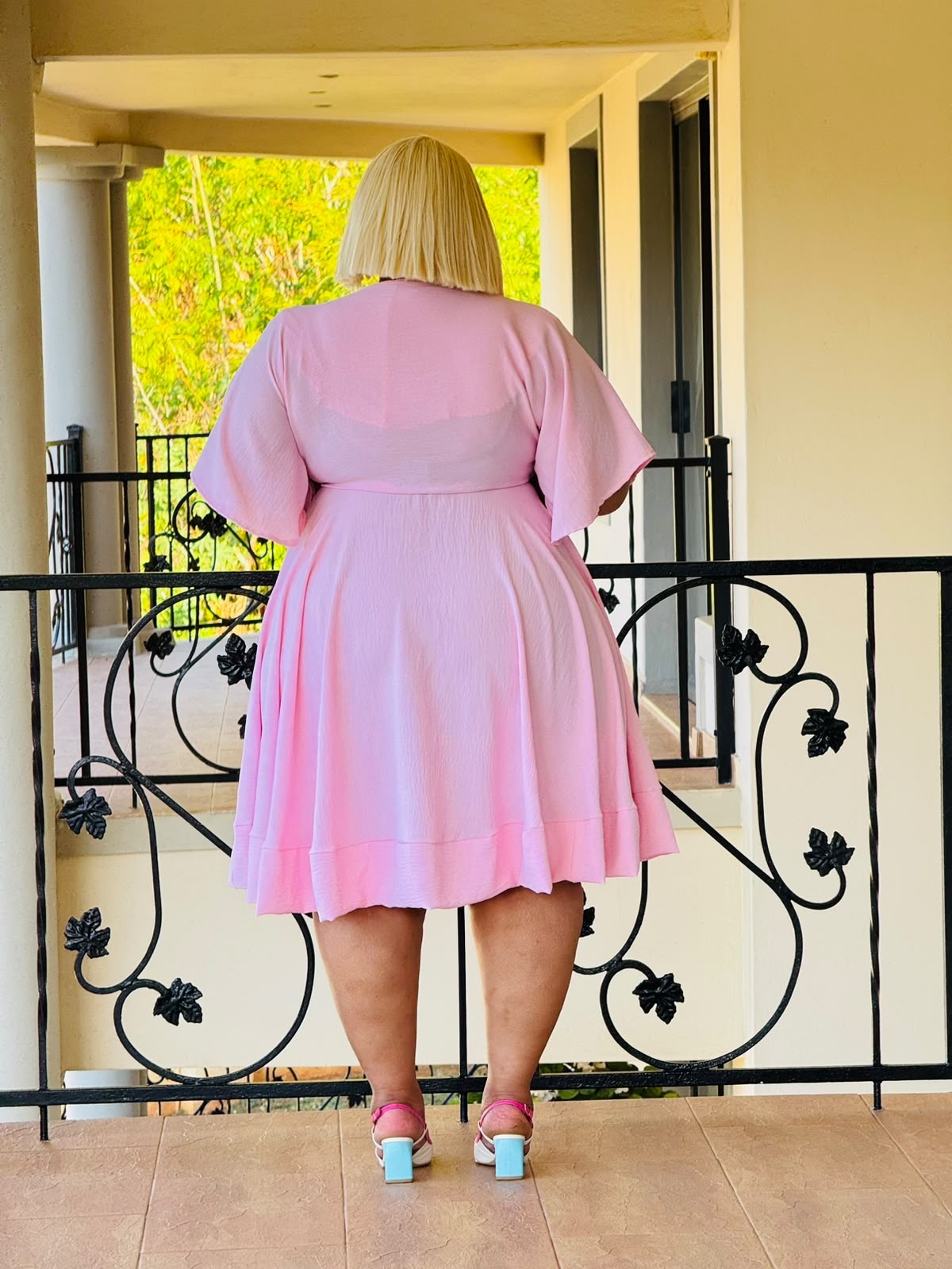 WOVEN SCUBA DRESS PHATGALZ 70231 - Image 5