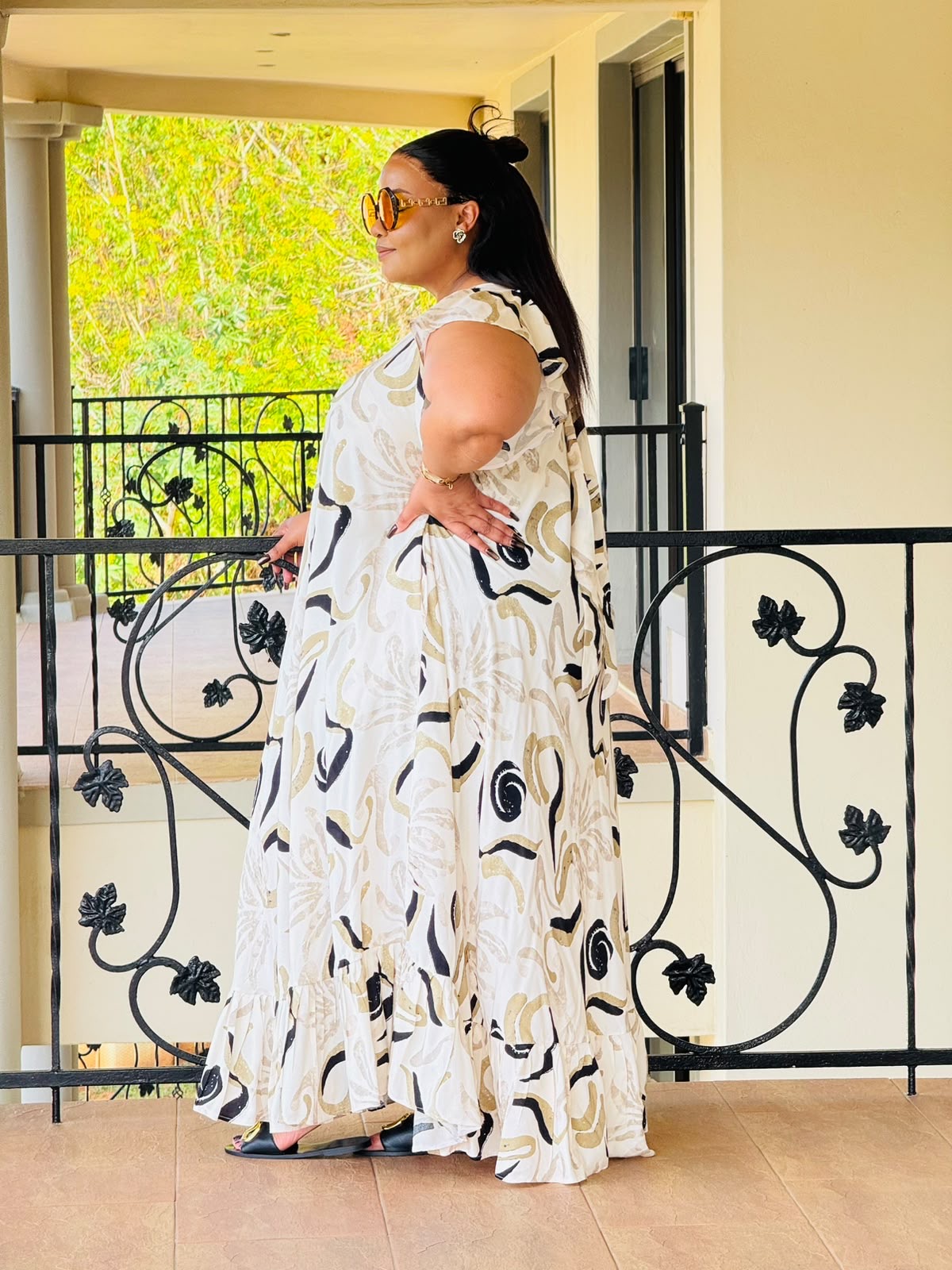 PRINTED RAYON DRESS PHATGALZ 7027 - Image 3