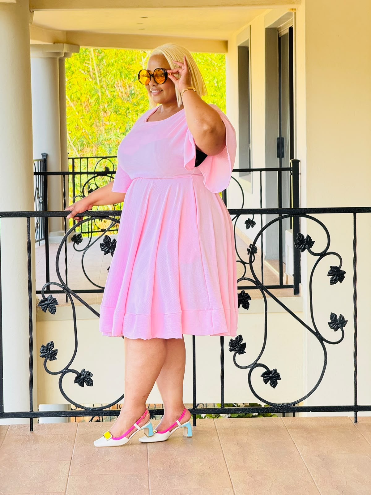 WOVEN SCUBA DRESS PHATGALZ 70231 - Image 2