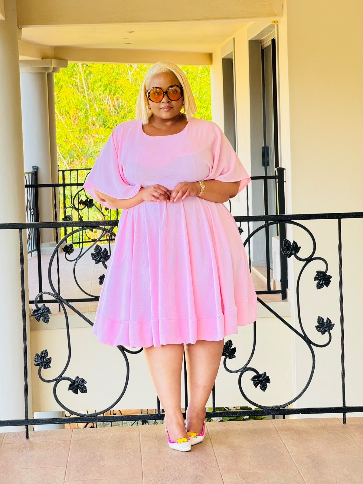 WOVEN SCUBA DRESS PHATGALZ 70231 - Image 4
